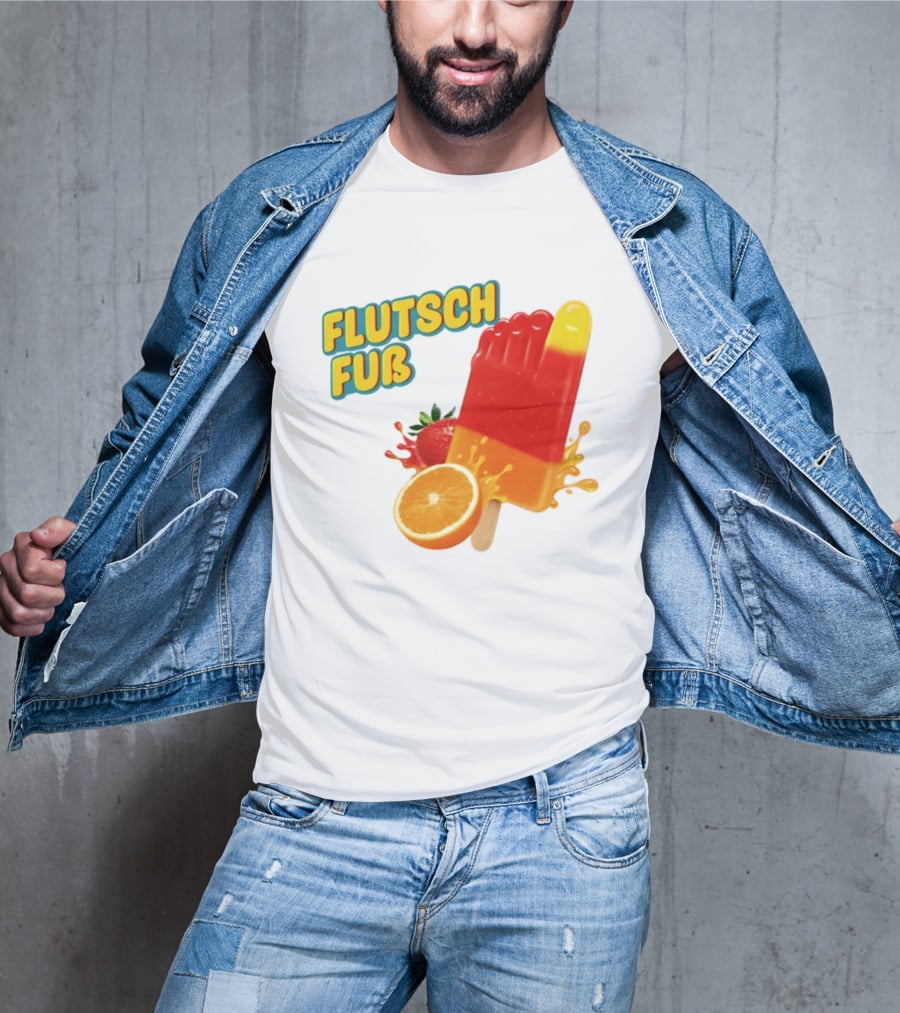 Flutsch Fub Popsicle Orange Strawberry Splash T-Shirt