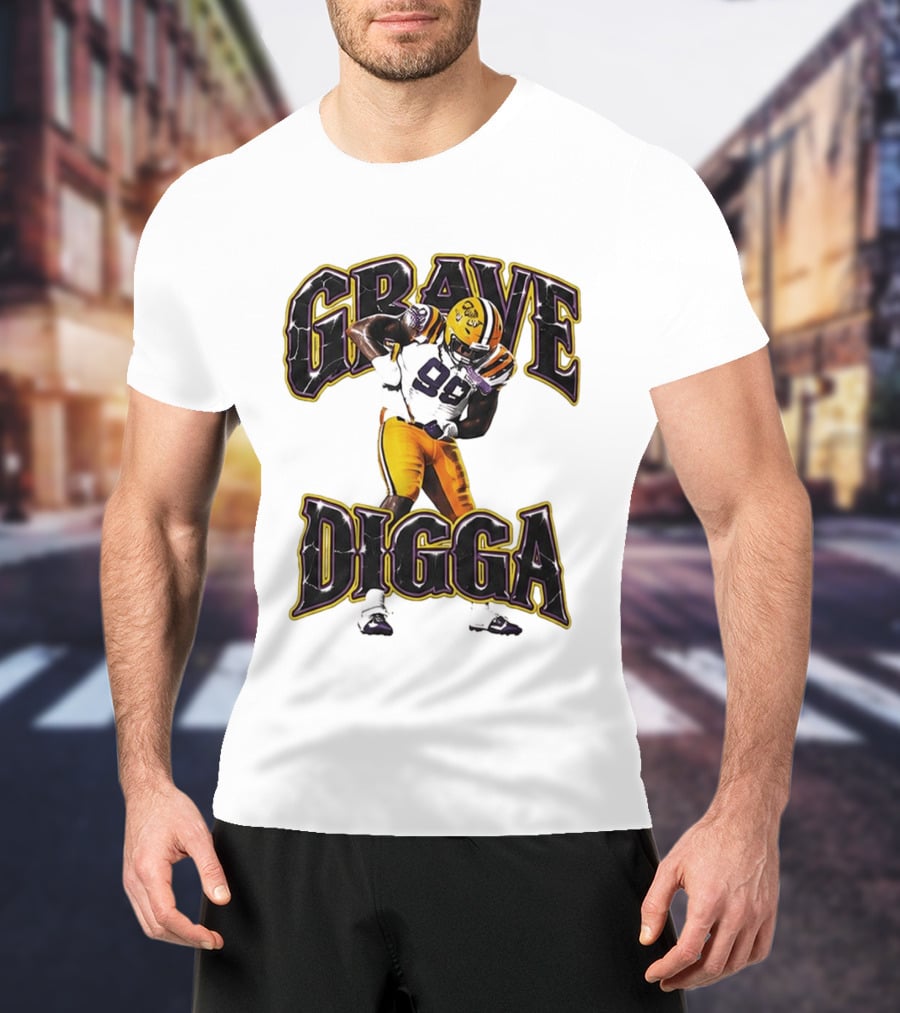 Grave Digga Deuce 90 Gotta Go To Work Football Player T-Shirt