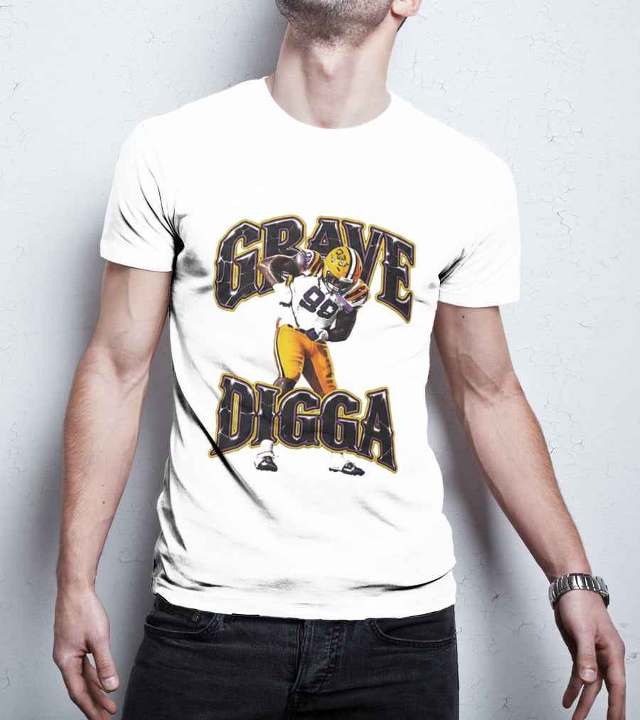 Grave Digga Deuce 90 Gotta Go To Work Football Player T-Shirt
