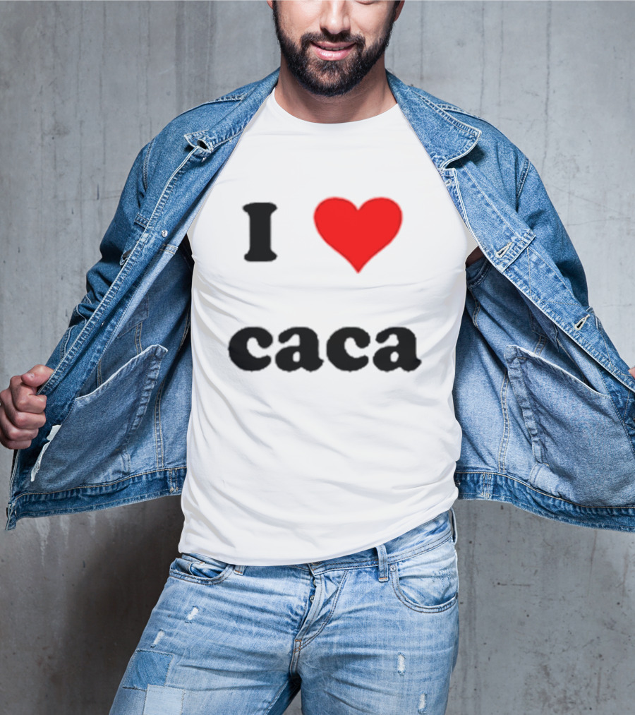 I Love Caca Original Classic Fun Playful T-Shirt