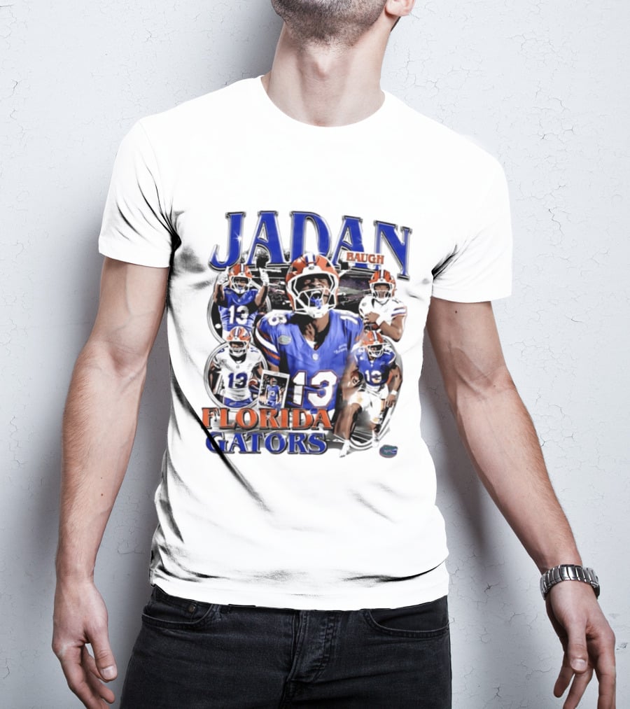 Jadan Baugh Florida Gators 2026 NCAA Football 90s Bootleg T-Shirt