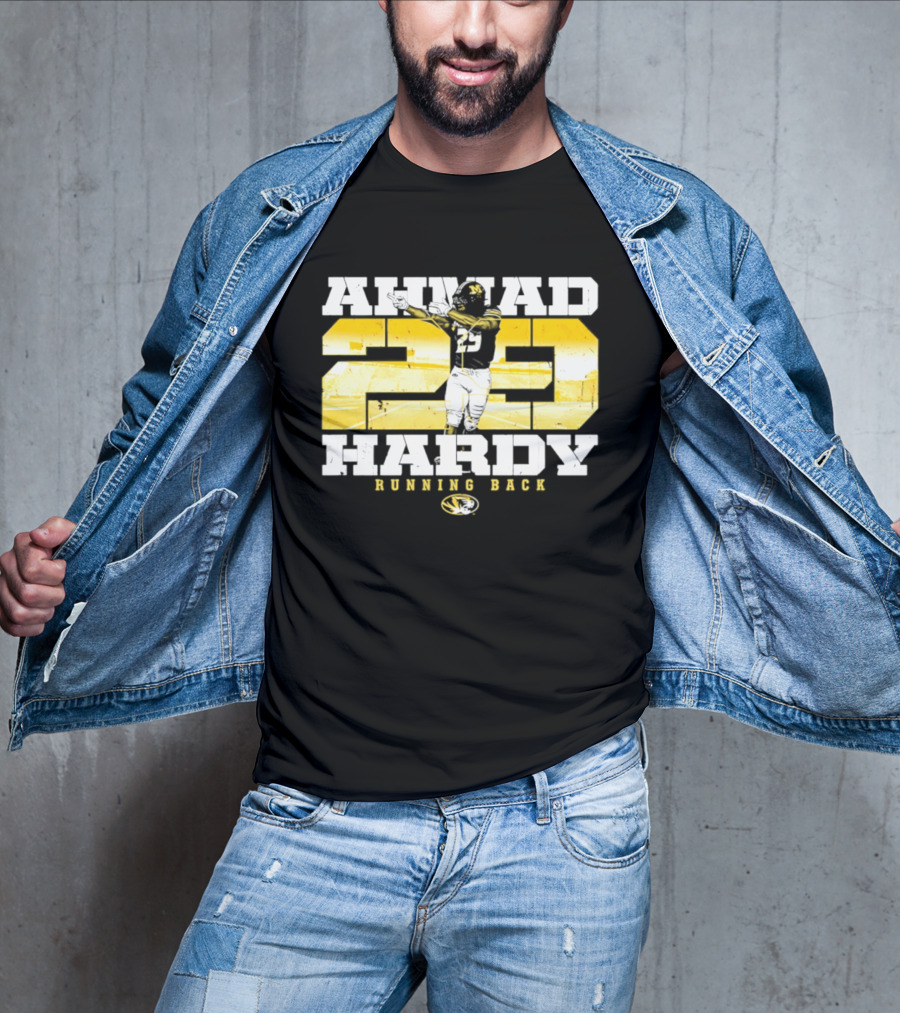 Ahmad 20 Hardy Running Back Missouri Tigers Football NCAA T-Shirt