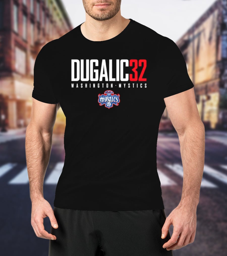 Angela Dugalic 32 Washington Mystics Mystics Basketball T-Shirt