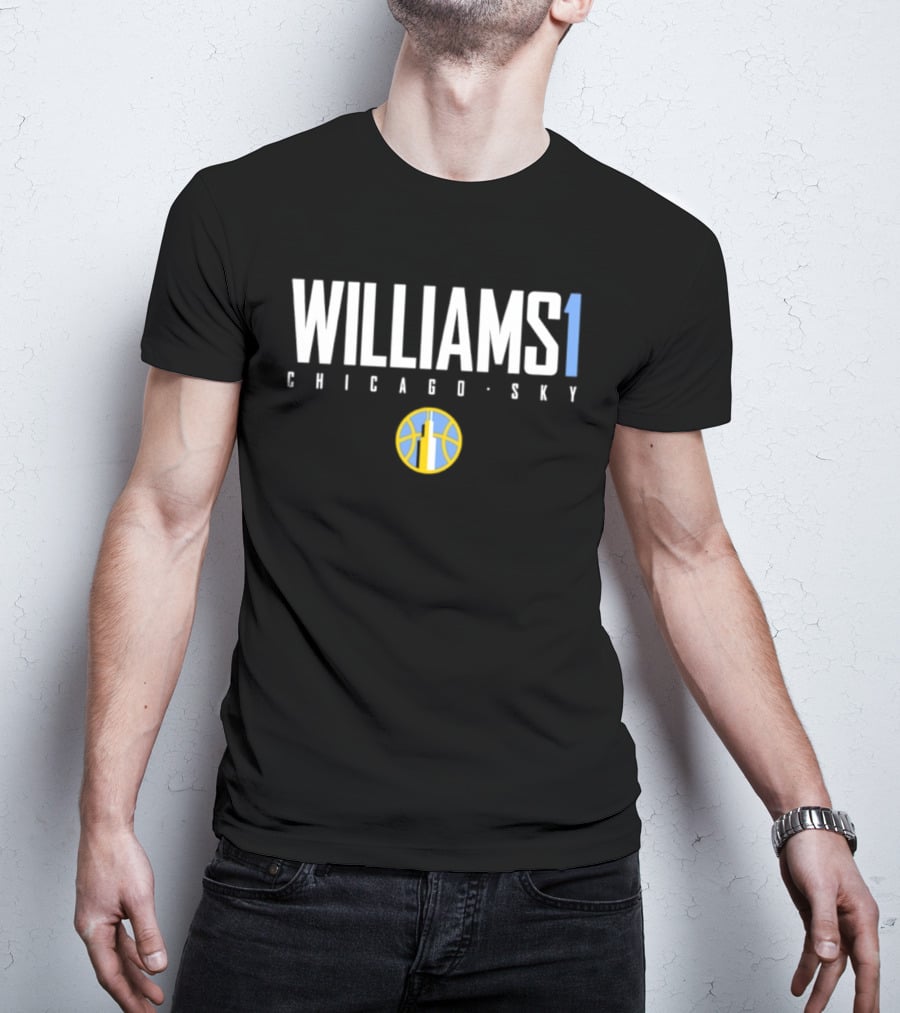 Williams 1 Chicago Sky WNBA Basketball T-Shirt