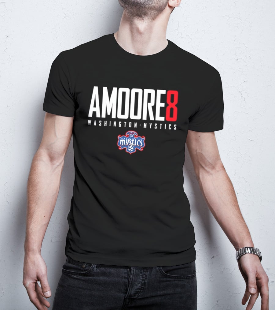 Amoore 8 Washington Mystics WNBA Mystics T-Shirt