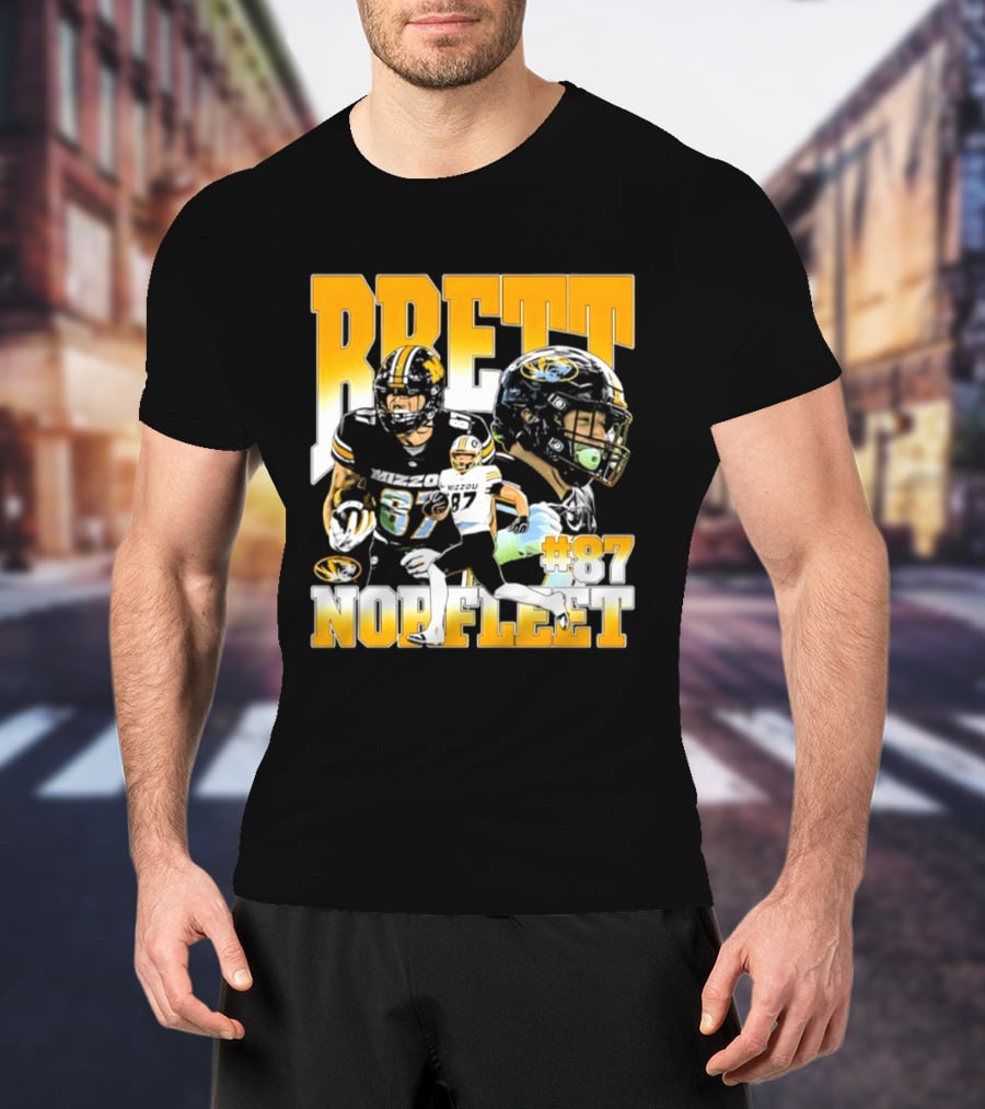 Brett Norfleet #87 Missouri Tigers Football NCAA T-Shirt