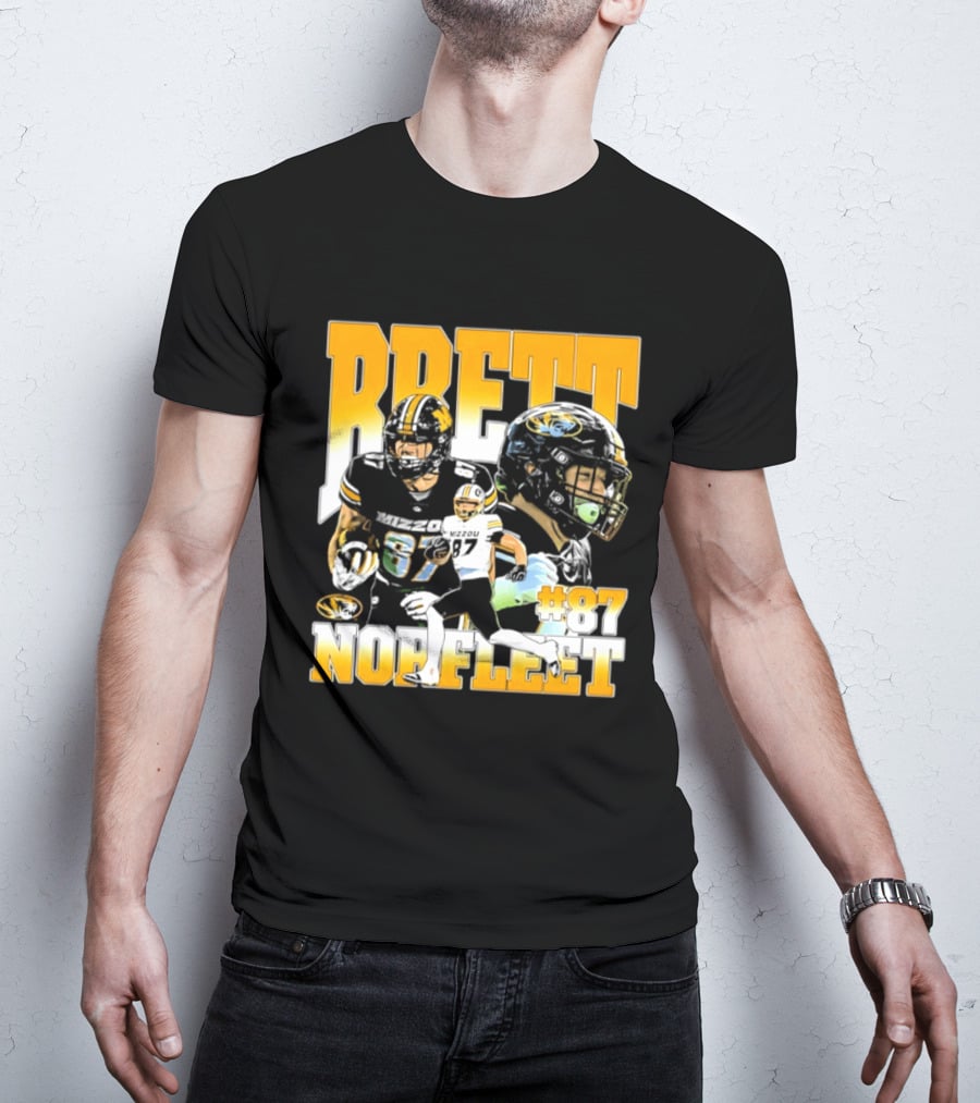 Brett Norfleet #87 Missouri Tigers Football NCAA T-Shirt