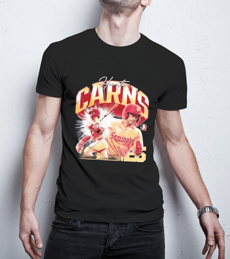Hunter Carns Seminoles Baseball Florida State NCAA Player 25 T-Shirt