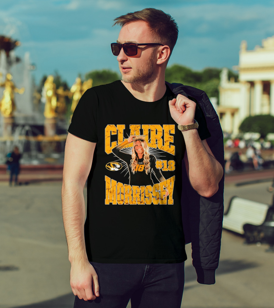 Claire Morrissey Missouri Tigers Volleyball #18 NCAA T-Shirt