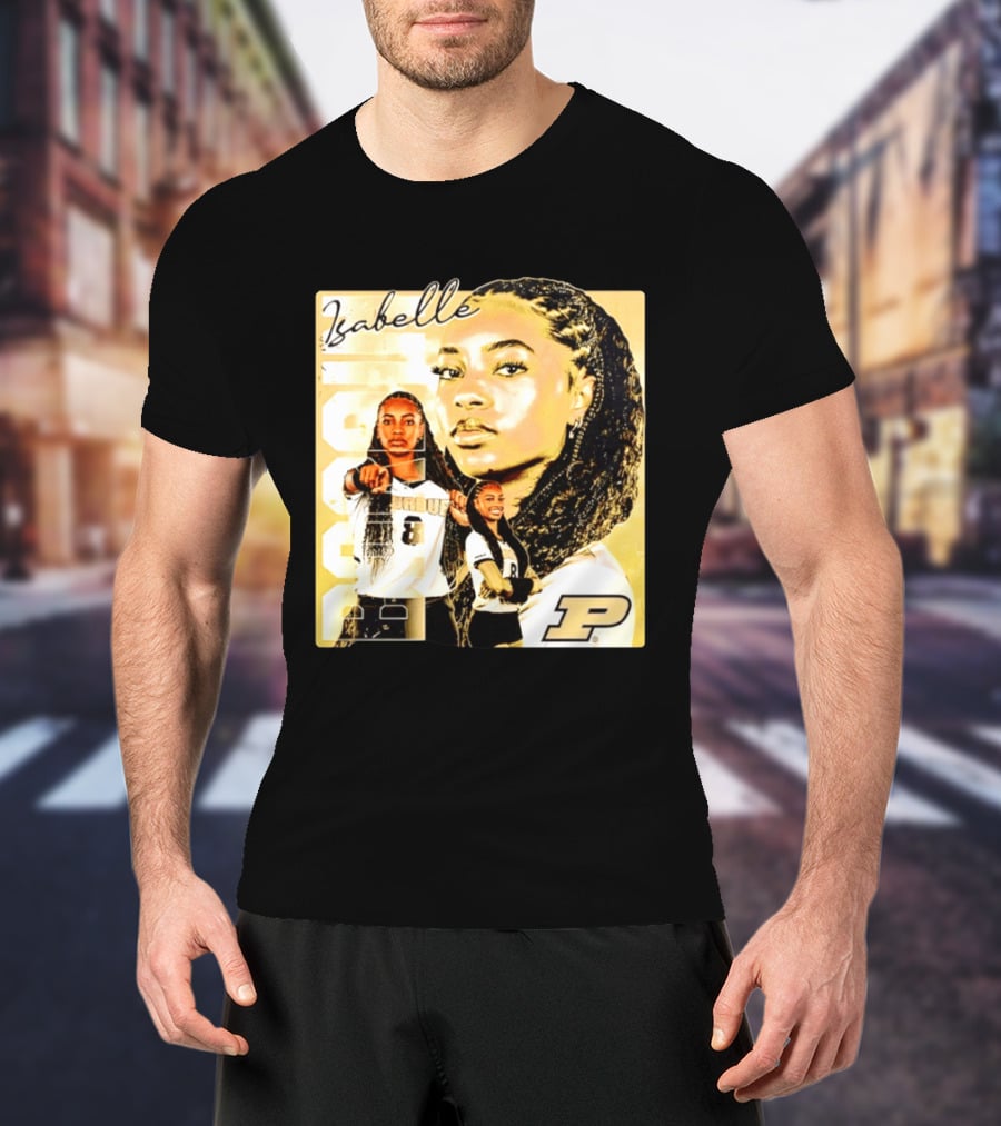 Isabelle Bardin Purdue Boilermakers Volleyball NCAA Team Player P Sports T-Shirt