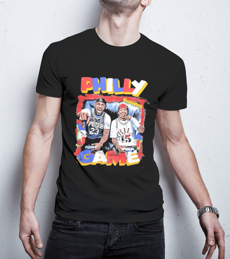 Philly Game Featuring AI And LBJ 23 15 T-Shirt