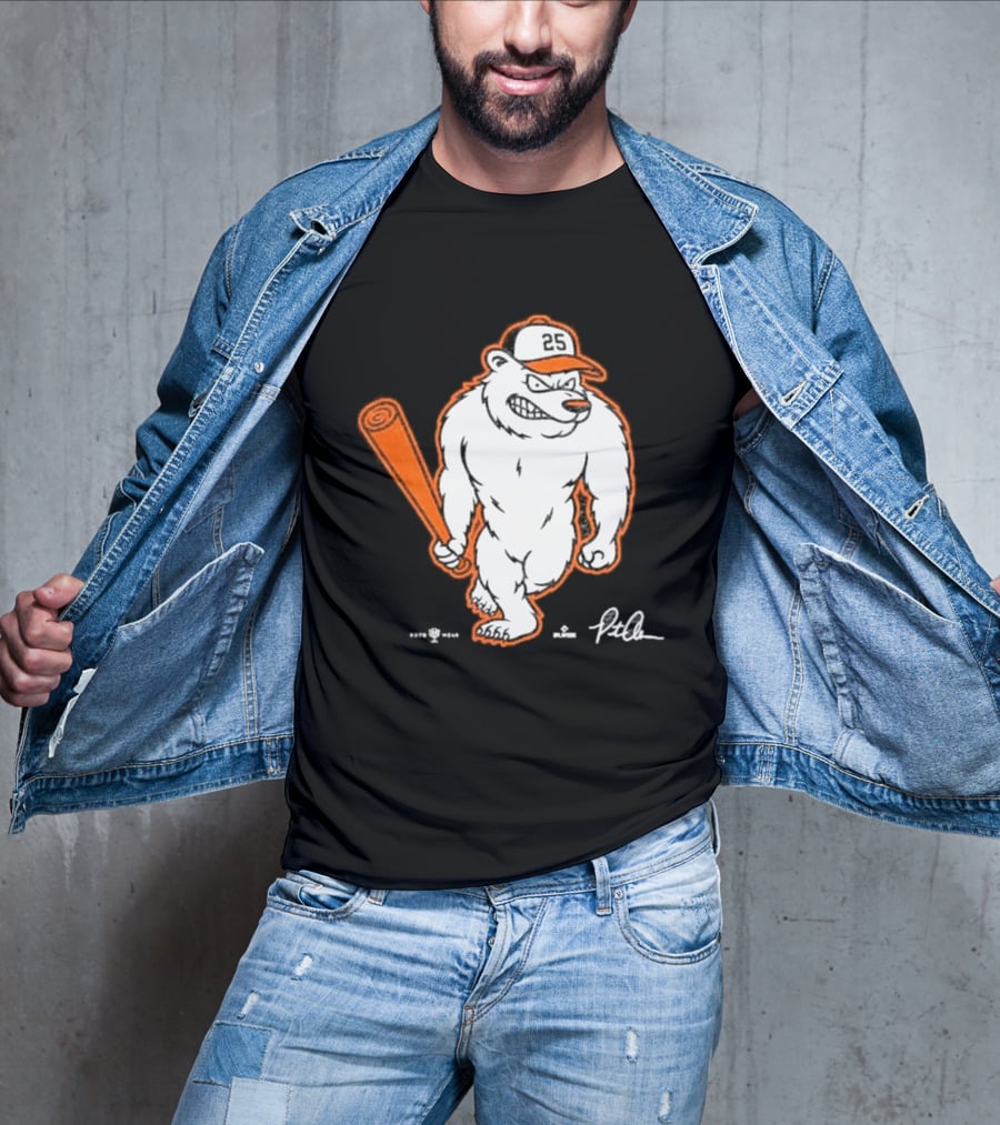 Baltimore Orioles Polar Bear Pete Alonso Baseball Bat T-Shirt