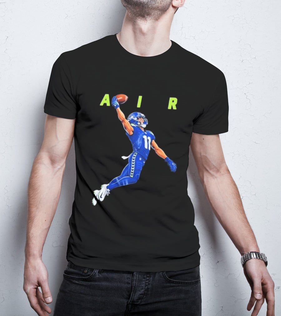Seattle Seahawks No 11 Air Football Player Leap T-Shirt