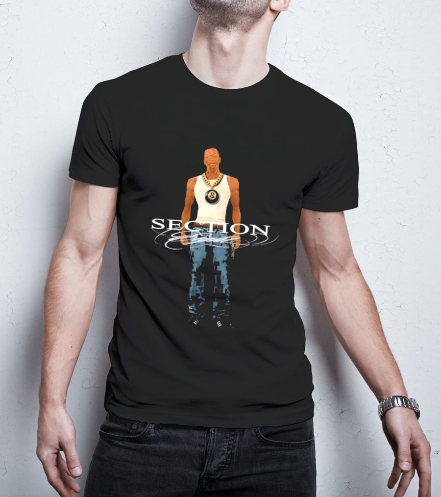 Section 8 CJ Black Gold Chain T-Shirt