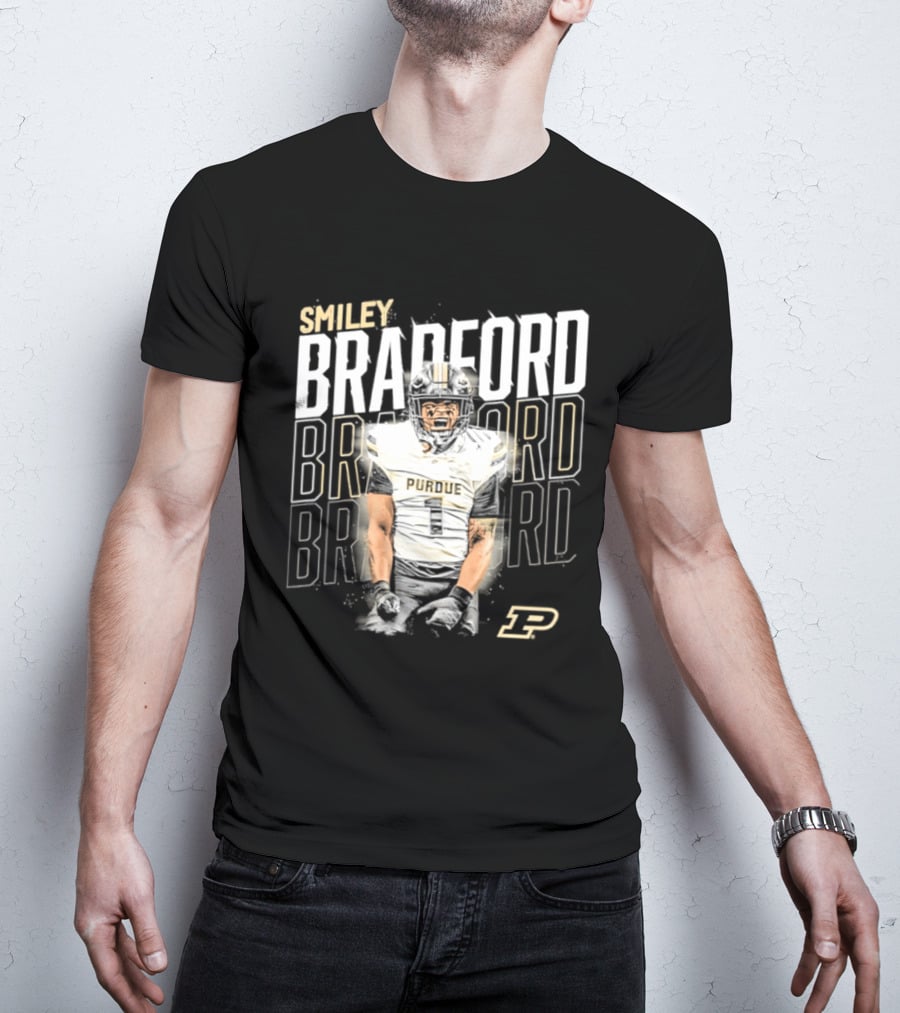 Smiley Bradford Purdue Boilermakers Football NCAA Athletics T-Shirt