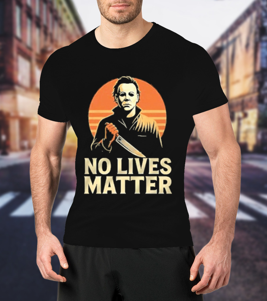 Michael Myers No Lives Matter Halloween Vintage Knife T-Shirt