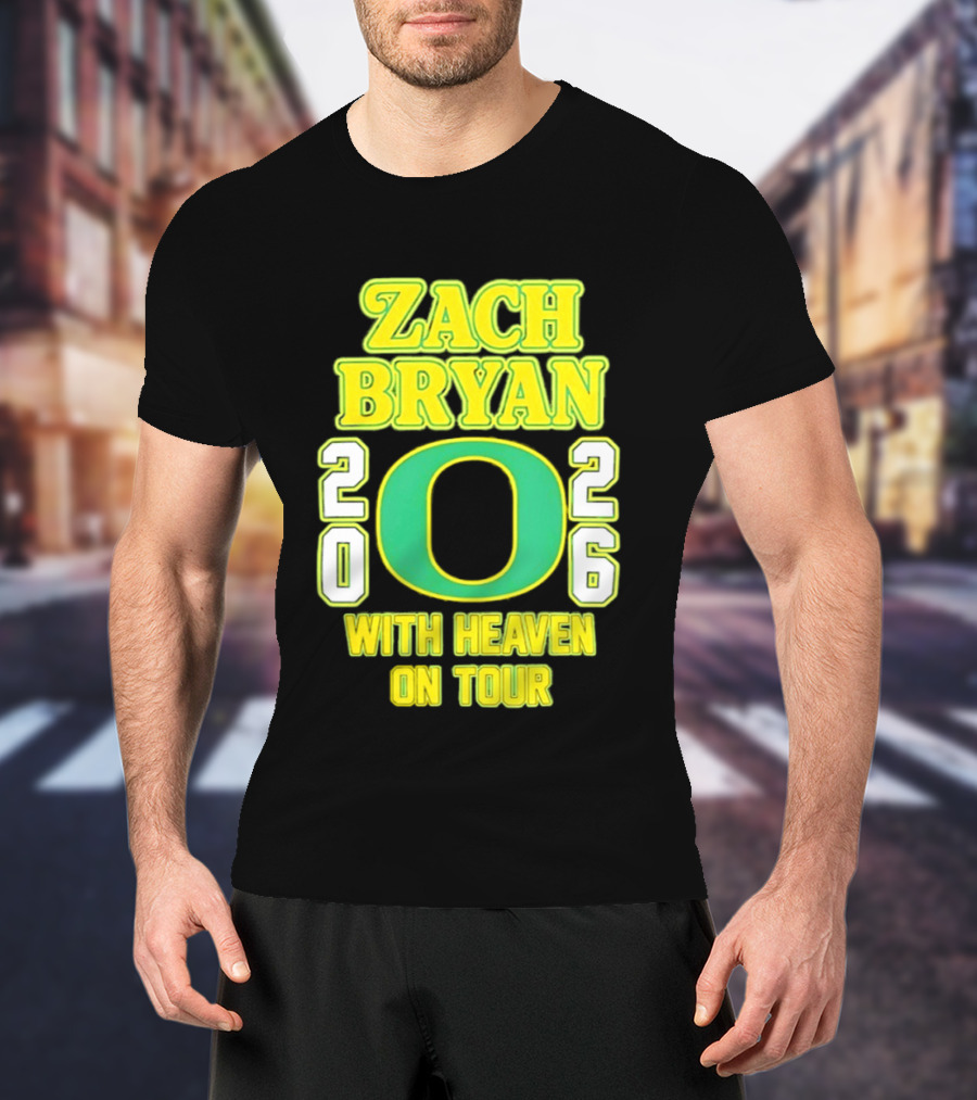 Zach Bryan Oregon 2026 With Heaven On Tour T-Shirt