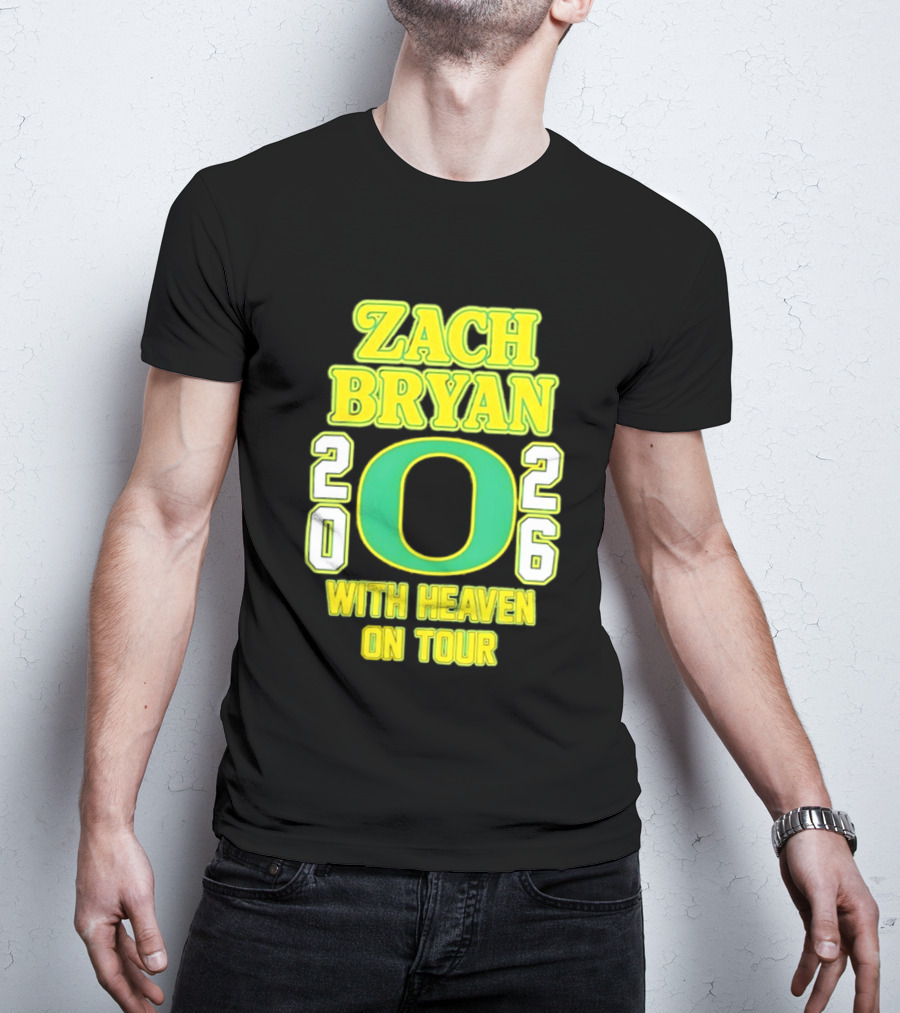 Zach Bryan Oregon 2026 With Heaven On Tour T-Shirt