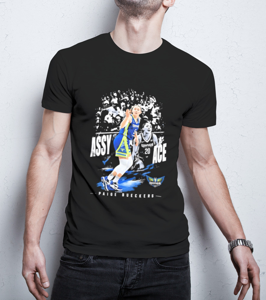 Paige Bueckers Assy Ace Dallas Wings No 5 T-Shirt