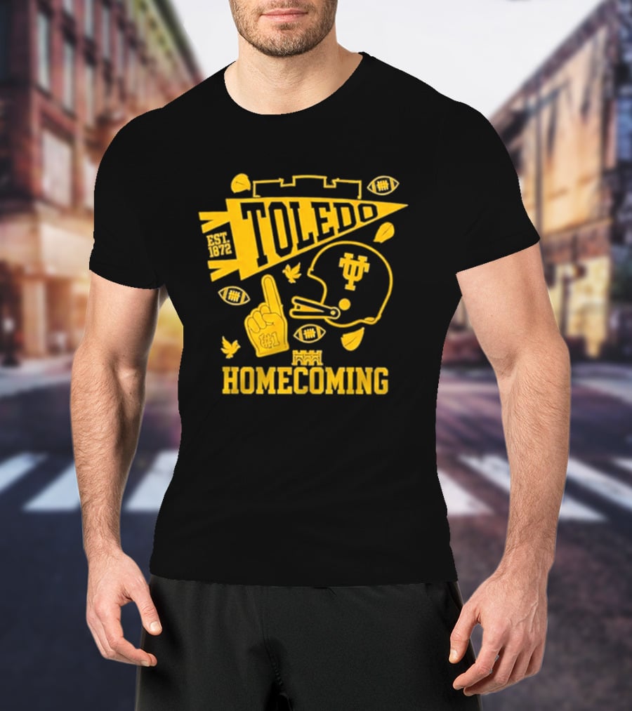 Toledo Homecoming 1872 Football Sports Celebration T-Shirt