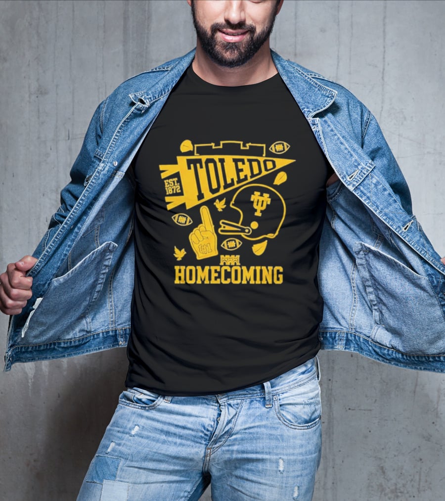 Toledo Homecoming 1872 Football Sports Celebration T-Shirt