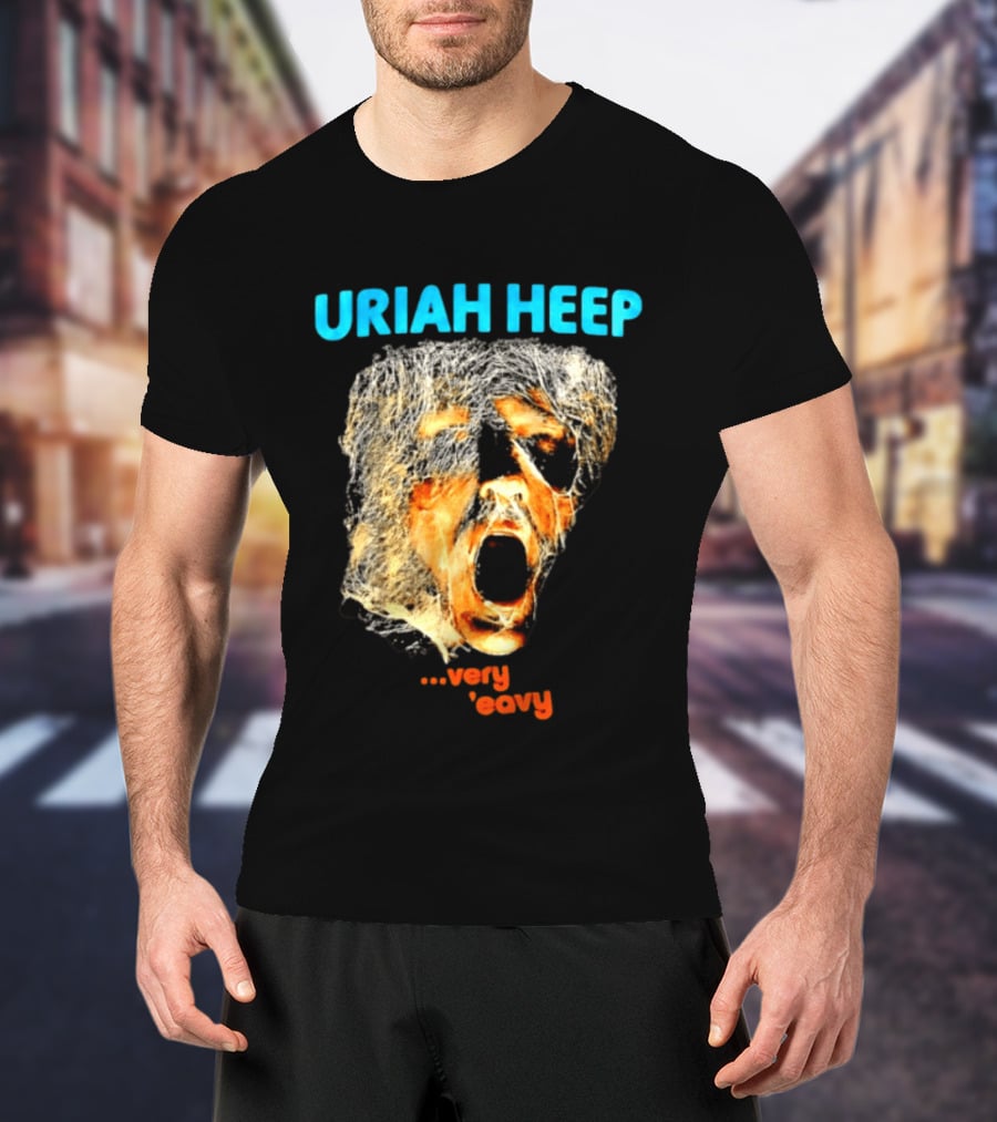 Uriah Heep Very 'Eavy Album Cover Art Hard Rock Music T-Shirt