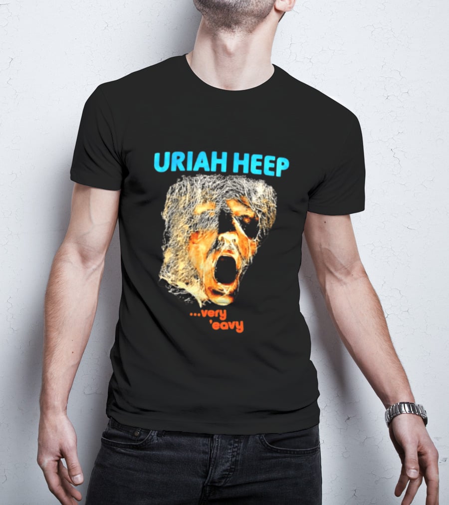 Uriah Heep Very 'Eavy Album Cover Art Hard Rock Music T-Shirt