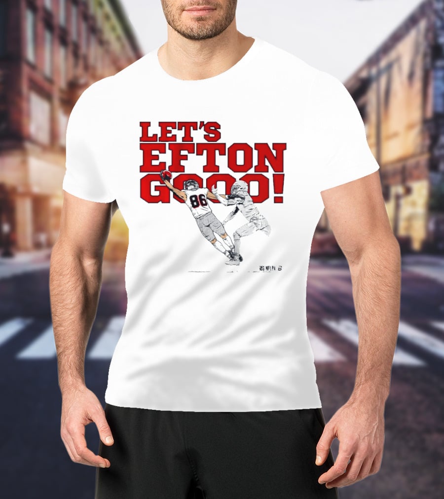 LET'S EFTON GO 88 Football Action Sports T-Shirt