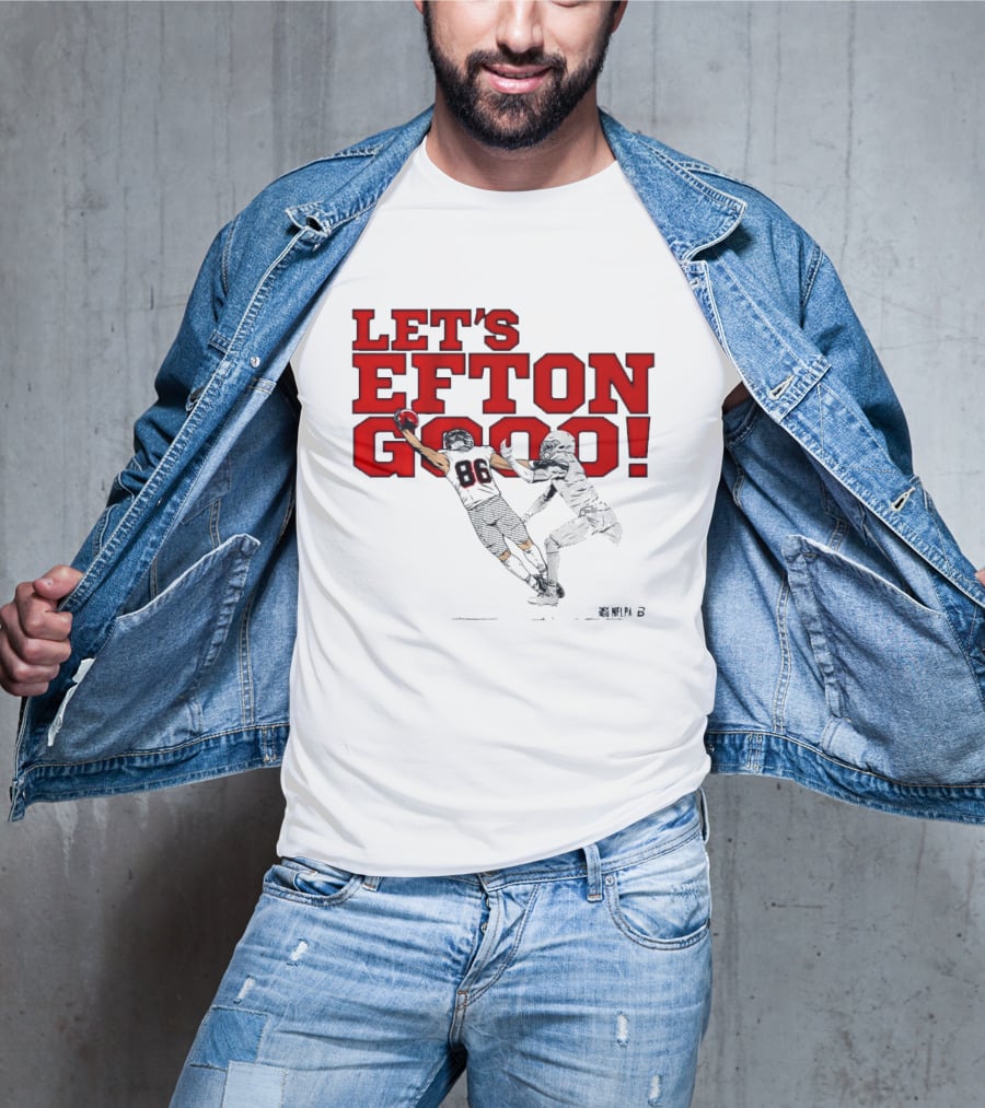 LET'S EFTON GO 88 Football Action Sports T-Shirt
