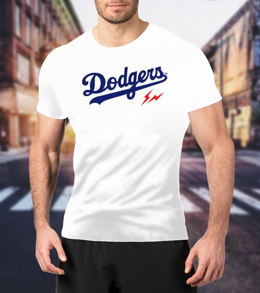 Dodgers 2026 Baseball Two Sided Lightning Bolt Edition T-Shirt