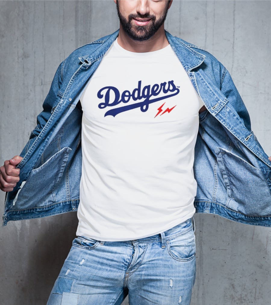 Dodgers 2026 Baseball Two Sided Lightning Bolt Edition T-Shirt