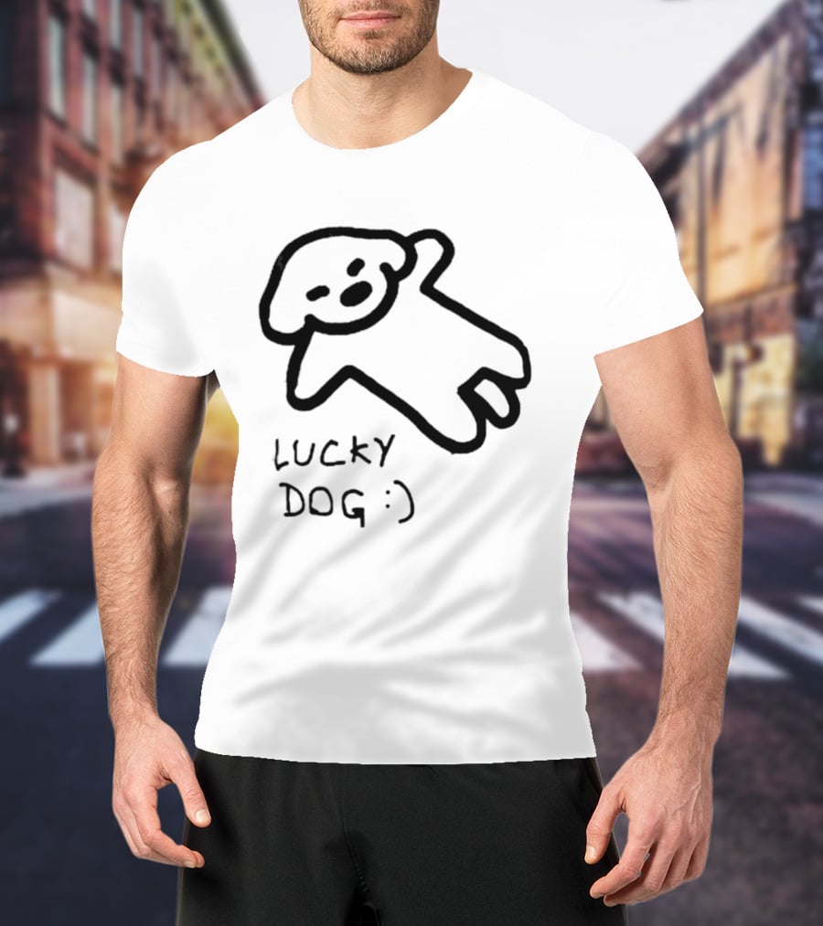 Lucky Dog Puppy Wholesome :) Sketch T-Shirt