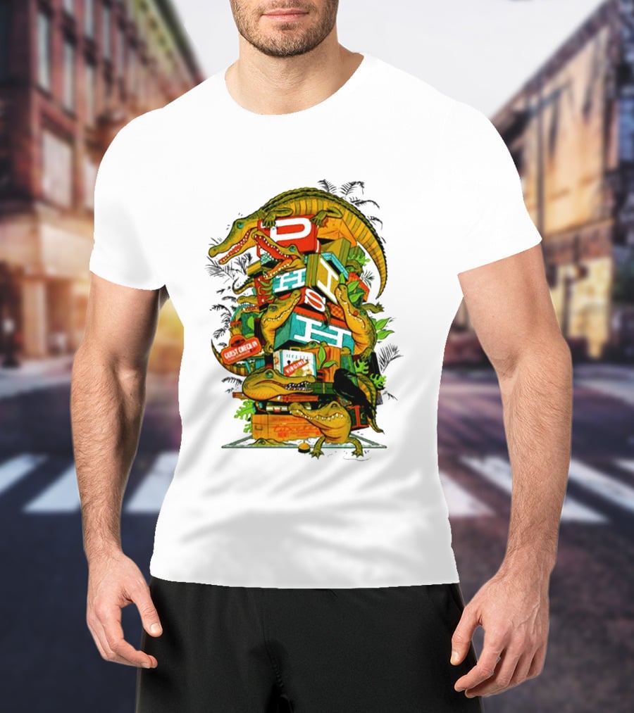 Phish Richmond Virginia October 7 2026 Allianz Amphitheater Riverfront Alligators And Luggage T-Shirt