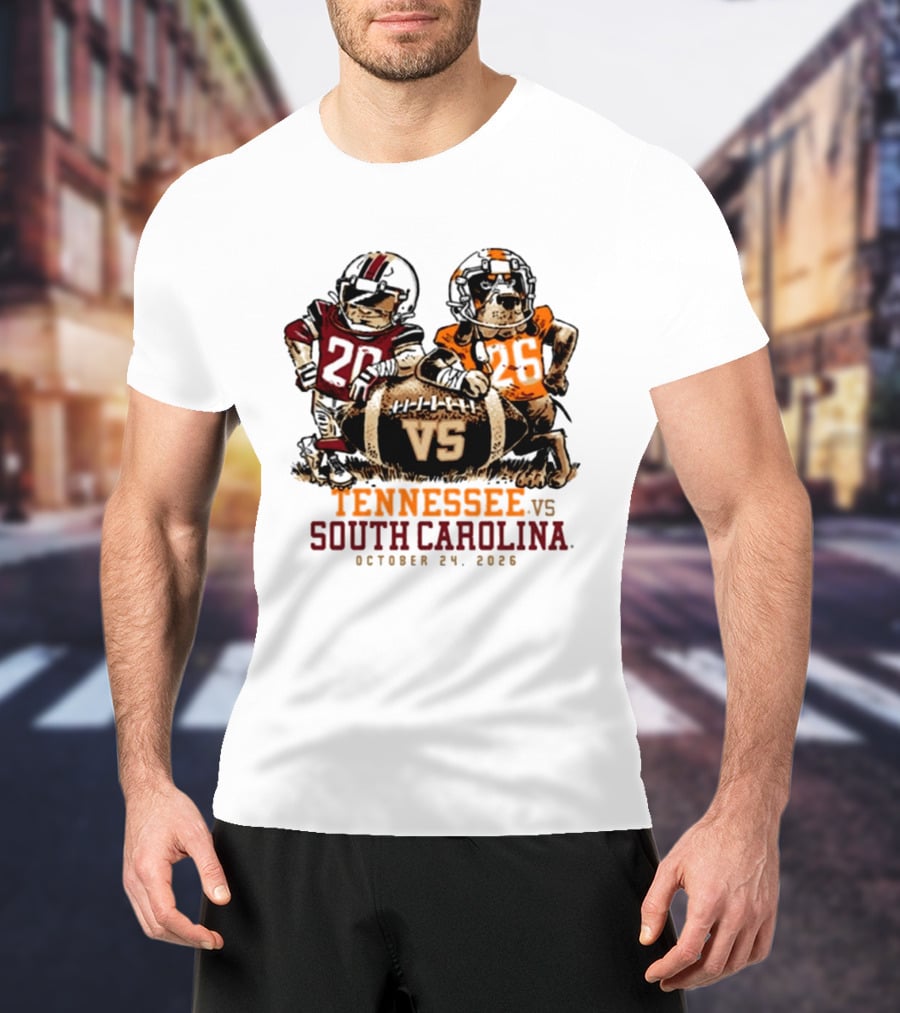 Tennessee Vs South Carolina Football October 24 2026 T-Shirt