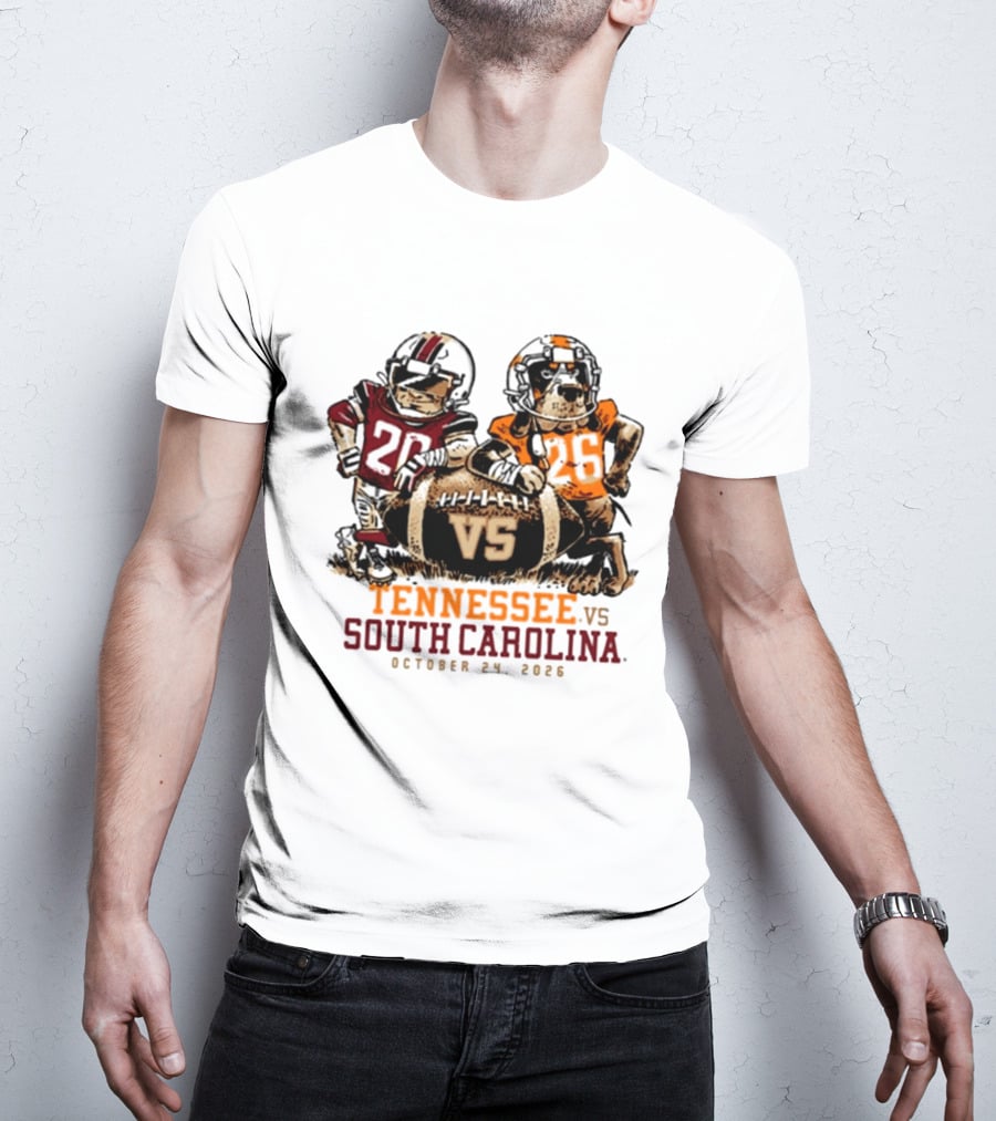 Tennessee Vs South Carolina Football October 24 2026 T-Shirt