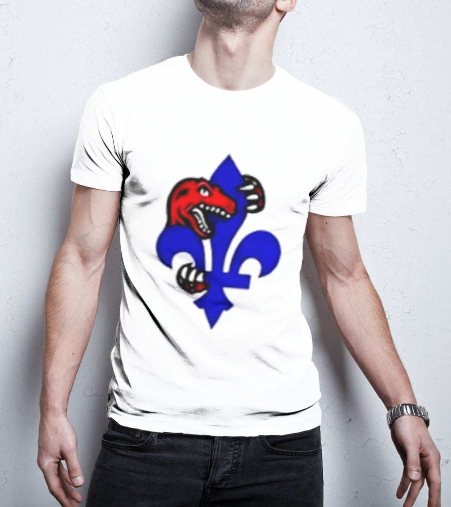 Toronto Raptors Vs Miami Heat Ville De Quebec 2026 Two Sided Fleur De Lis Raptors Claw T-Shirt