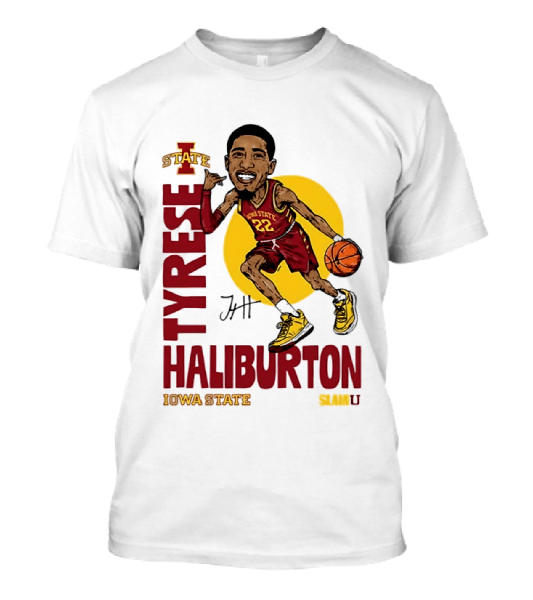 Tyrese Haliburton Iowa State Cyclones Basketball Caricature 22 T-Shirt