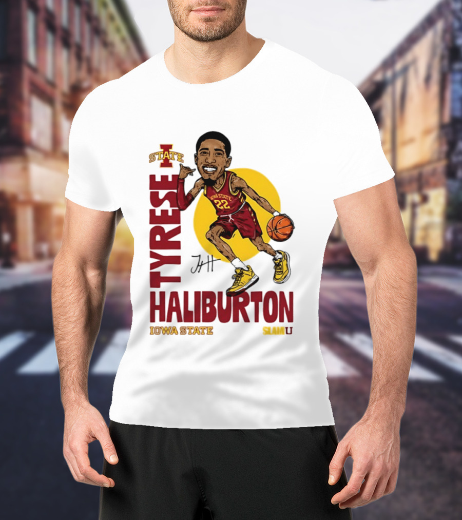 Tyrese Haliburton Iowa State Cyclones Basketball Caricature 22 T-Shirt