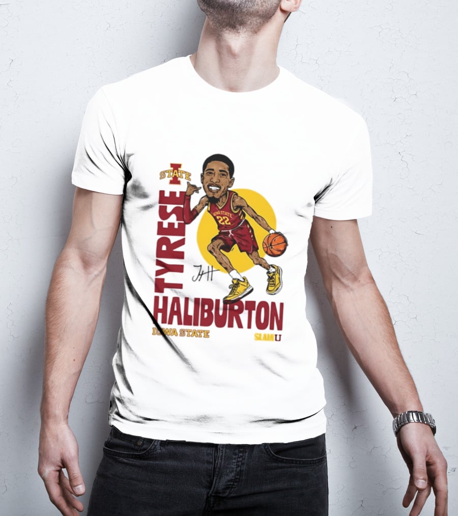 Tyrese Haliburton Iowa State Cyclones Basketball Caricature 22 T-Shirt