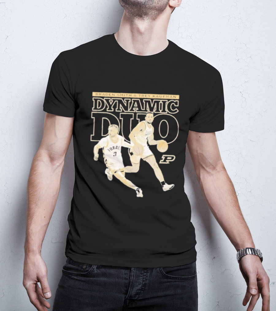 Braden Smith Trey Kaufman Dynamic Duo Purdue Boilermakers NCAA Basketball T-Shirt