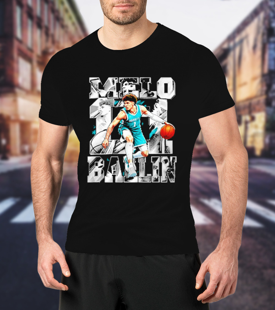 Classic LaMelo Ball Melo TEA Ballin Charlotte Hornets Bootleg Rap T-Shirt