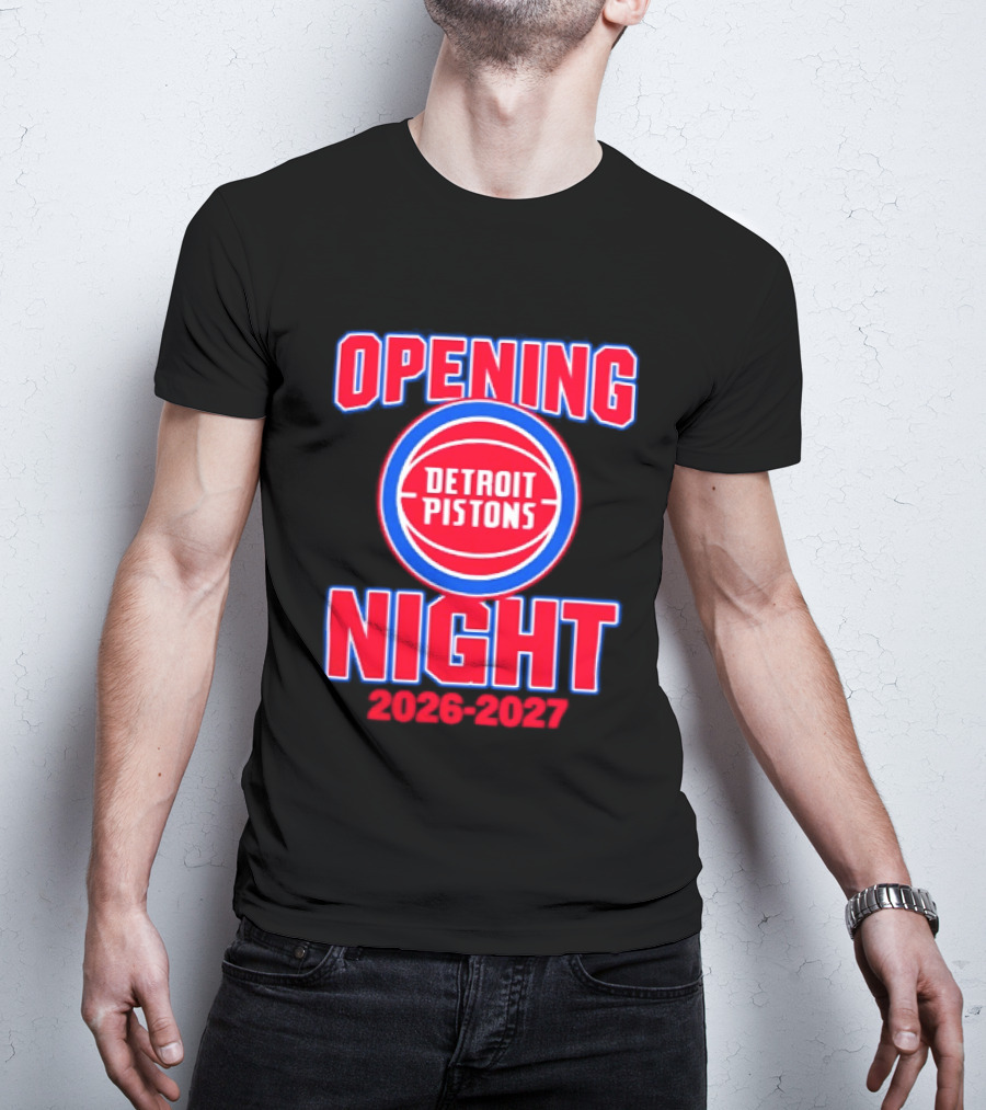 Detroit Pistons Opening Night 2026 2027 NBA Event T-Shirt