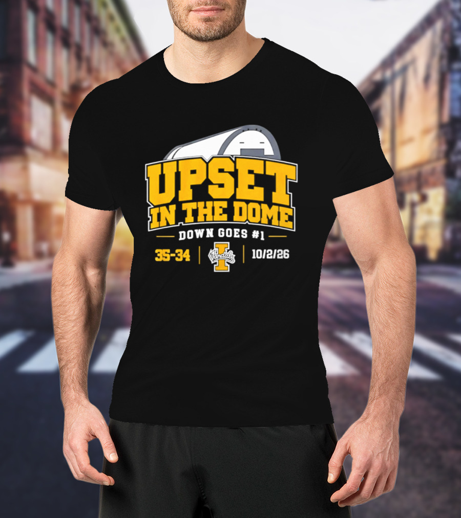 Idaho Vandals Upset In The Dome 35 34 Bown Goes #1 10/12/26 T-Shirt