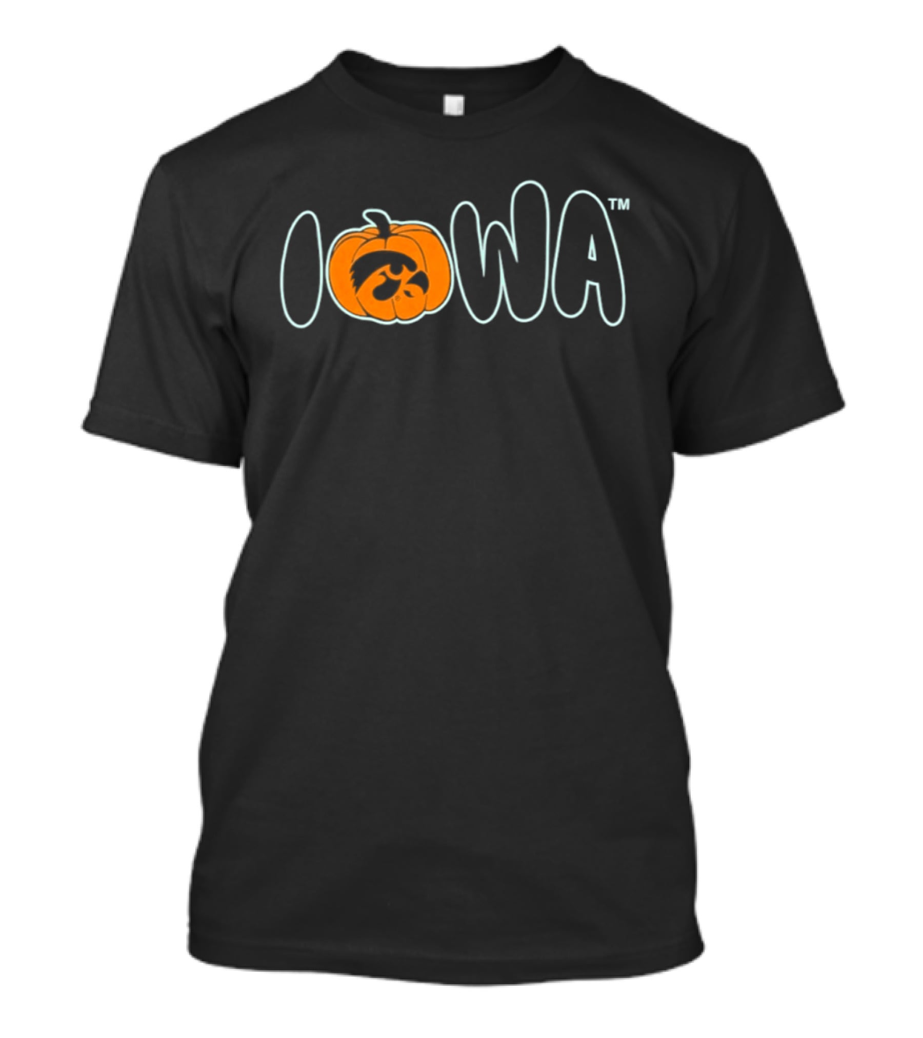 Iowa Hawkeyes Pumpkin Halloween 2026 Triblend T-Shirt