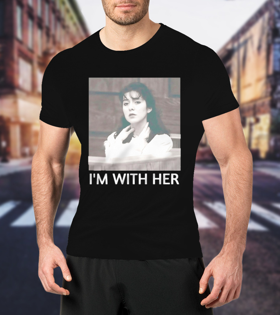 Lorena Bobbitt I'm With Her Courtroom Image T-Shirt