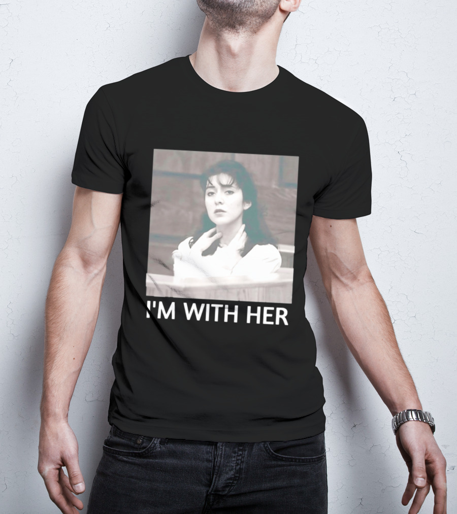 Lorena Bobbitt I'm With Her Courtroom Image T-Shirt