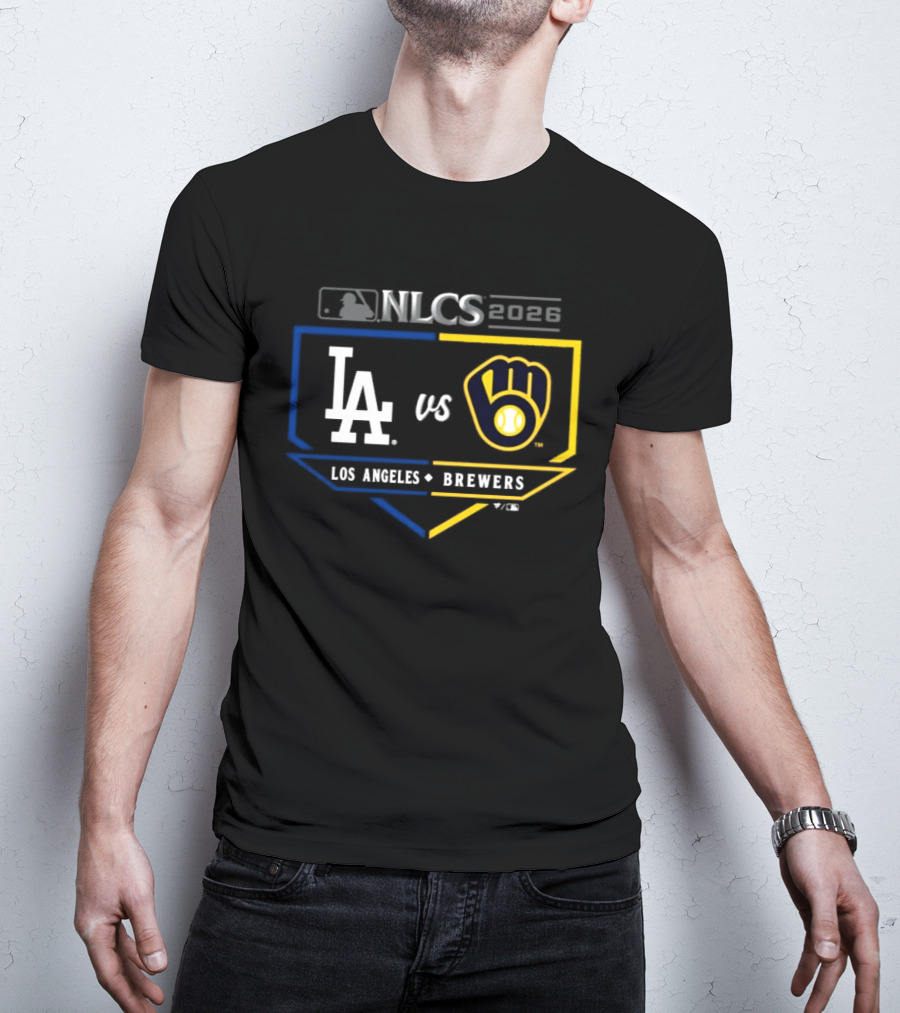 MLB 2026 NLCS Los Angeles Dodgers Vs Milwaukee Brewers Matchup T-Shirt