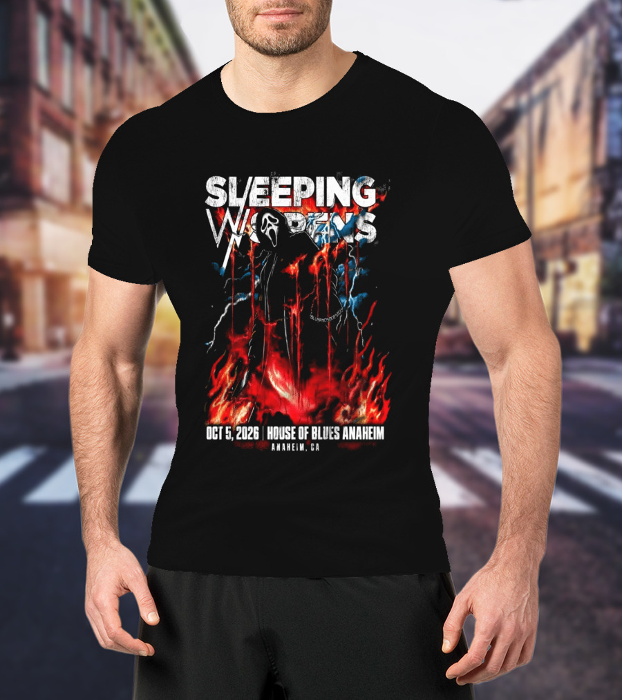 Sleeping With Sirens Oct 5 2026 House Of Blues Anaheim CA Event T-Shirt