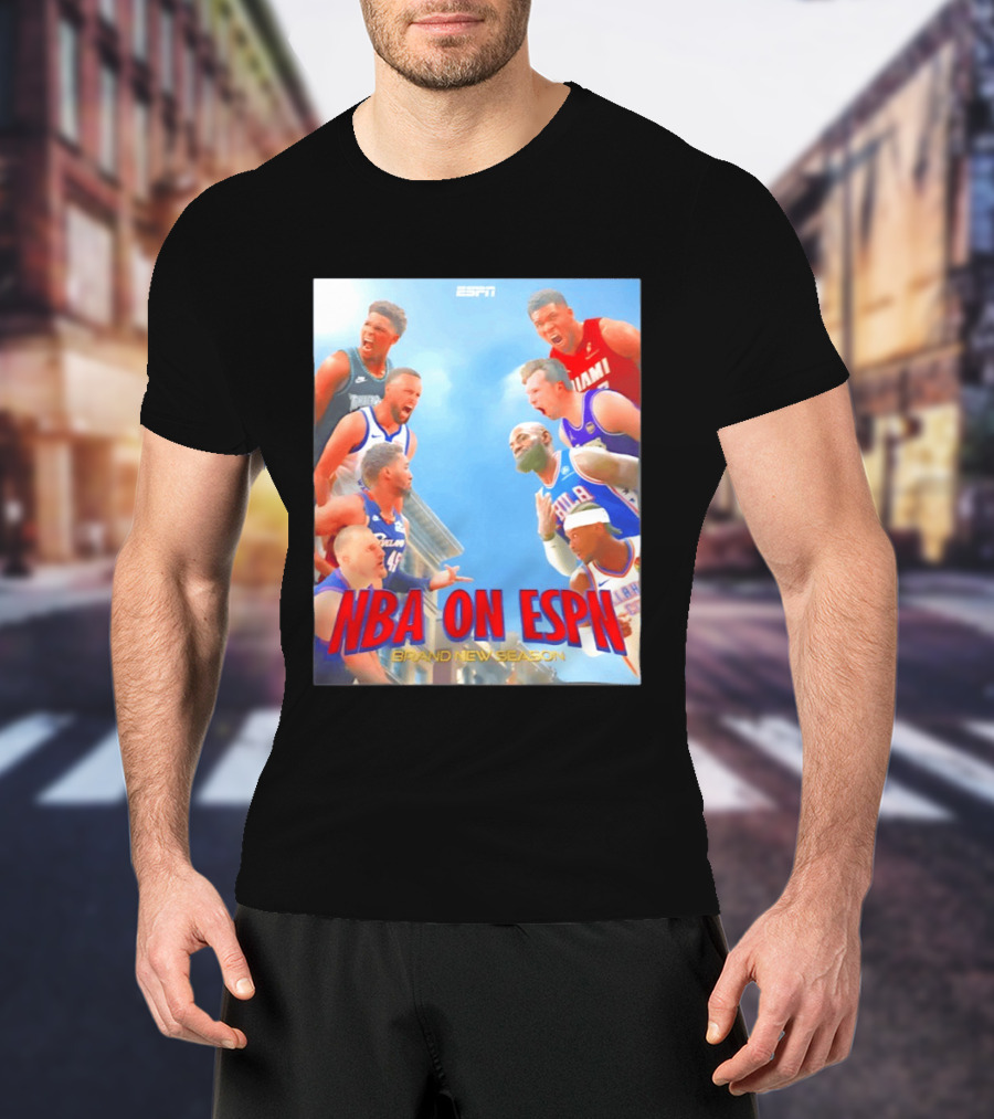 NBA On ESPN Brand New Season 2026 Opening Week Matchups T-Shirt