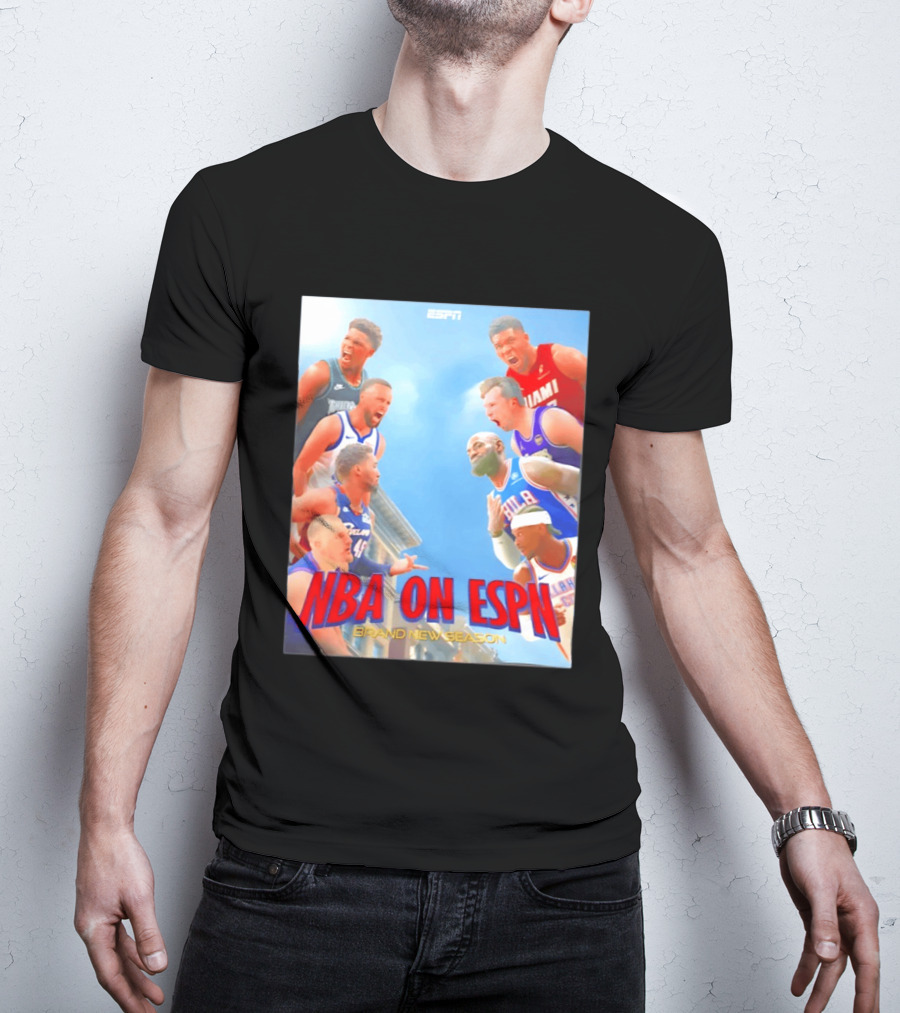 NBA On ESPN Brand New Season 2026 Opening Week Matchups T-Shirt